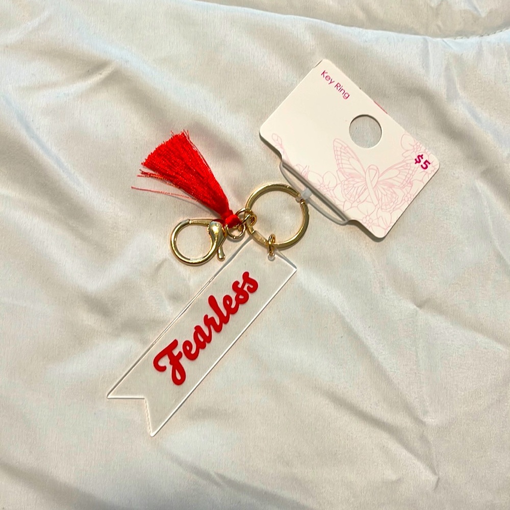 Fearless Tassel Keychain Key Ring
